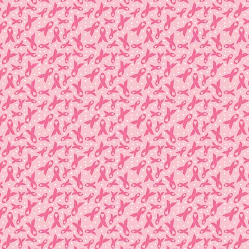 Pink Ribbon 22" x 22" Novelty Print Bandana