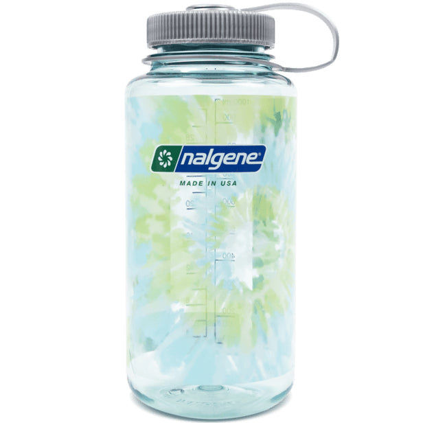 Nalgene 32oz Wide Mouth Sustain Tie-Dye Water Bottle, Seafoam