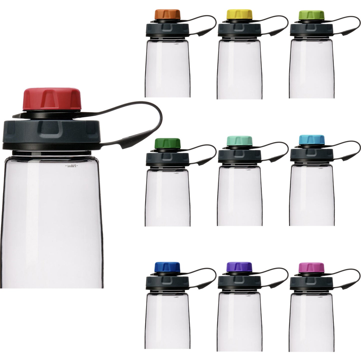 humangear capCAP+ 2-in-1 Water Bottle Cap, 63mm | Converts Wide-Mouth Openings | Secure Easy Open