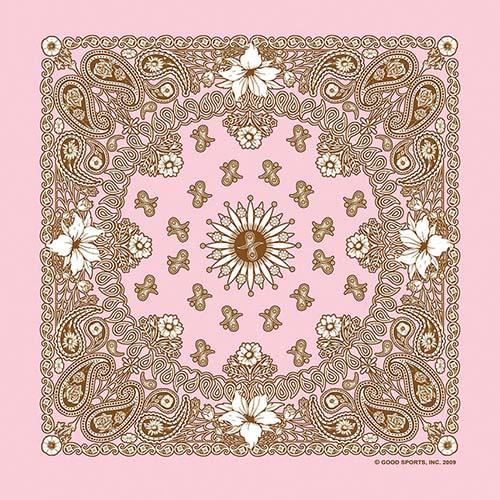 Floral Paisley 22" x 22" Novelty Print Bandana