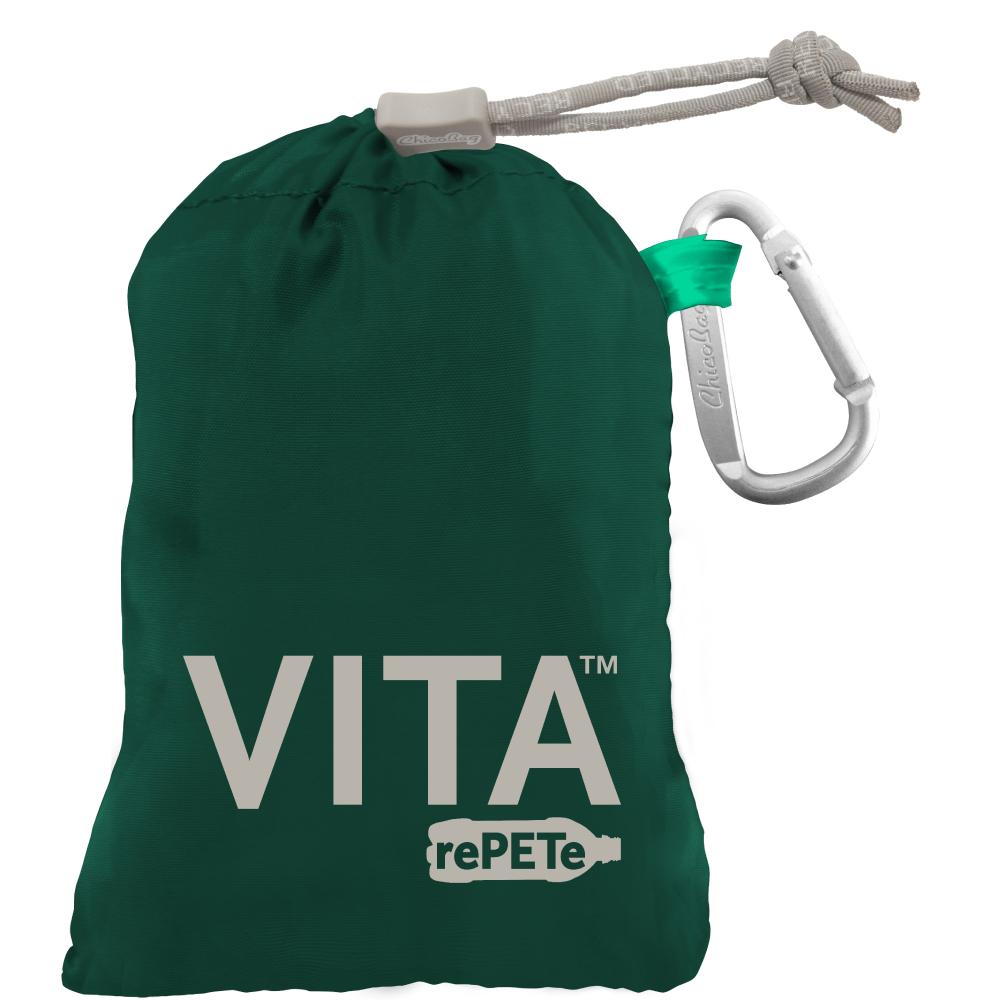 ChicoBag Vita RePETe Reusable Tote Bag with Carabiner Compact Reusable Shopping