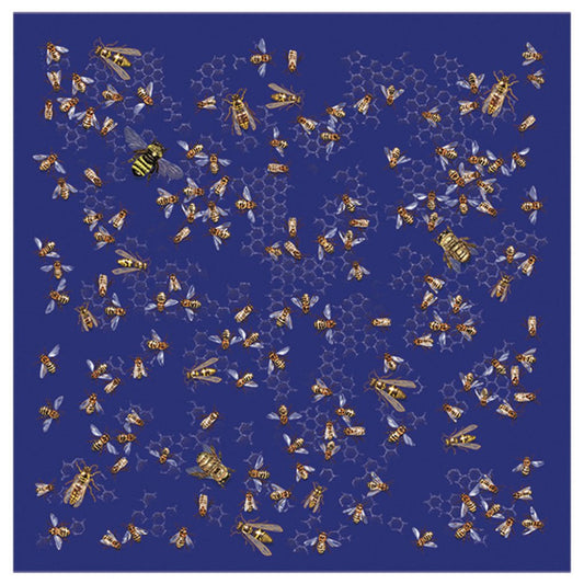 Glow Bees 22" x 22" Bandana