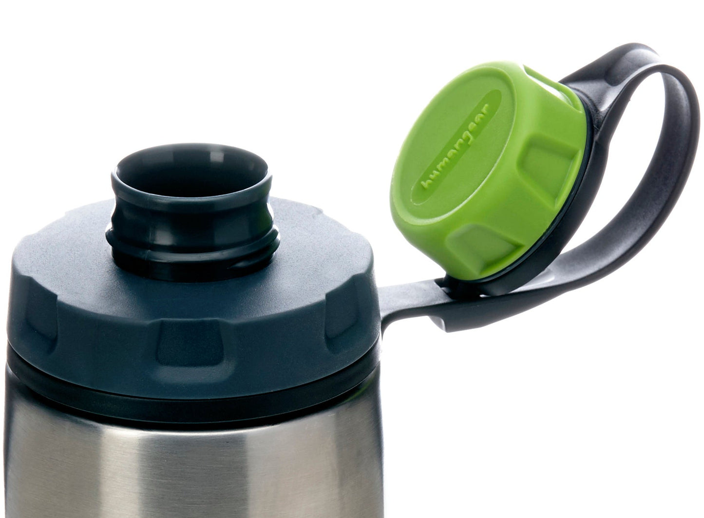 humangear capCAP+ 2-in-1 Water Bottle Cap, 63mm | Converts Wide-Mouth Openings | Secure Easy Open