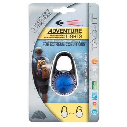 Guardian Tag-It LED Clip On Light (Blue) Carabiner Waterproof
