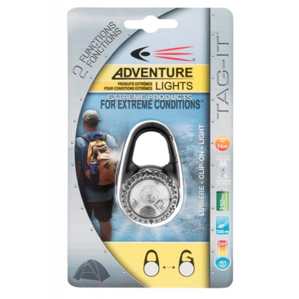 Guardian Tag-It LED Clip On Light (White) Carabiner Waterproof
