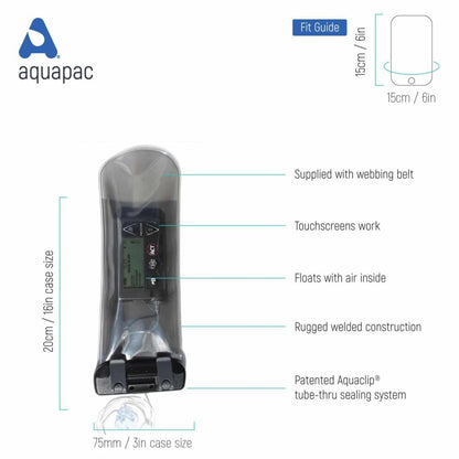 Aquapac Waterproof Radio Microphone Connected Electronics Wire-Through Case, Small