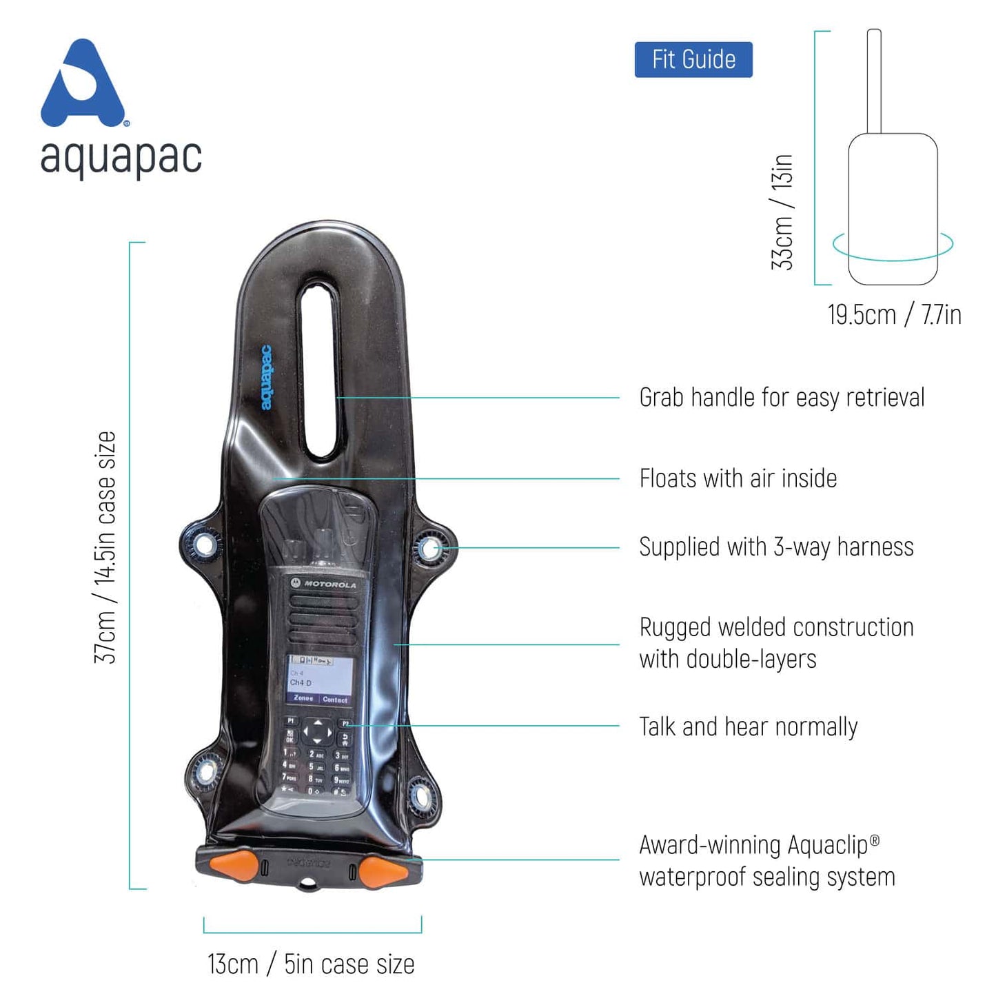 Aquapac VHF Extreme PRO Waterproof Radio Case