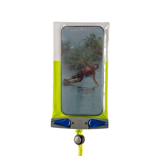 Aquapac Waterproof Compact Plus Phone Case, Green/Blue