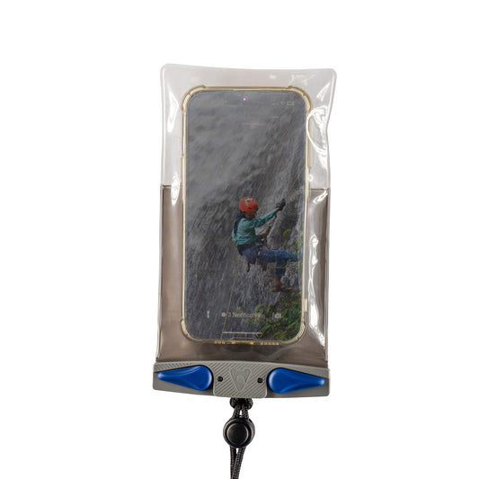 Aquapac Waterproof Compact Plus Phone Case, Gray/Blue