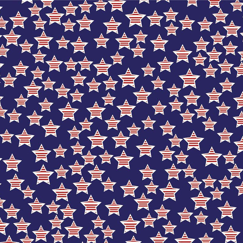 American Stars 22" x 22" Patriotic Print Bandana