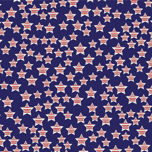 American Stars 22" x 22" Patriotic Print Bandana