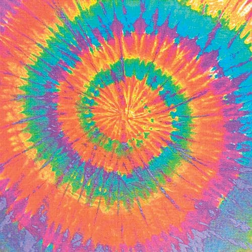 Hippie 22" x 22" Tie-Dye Print Bandana