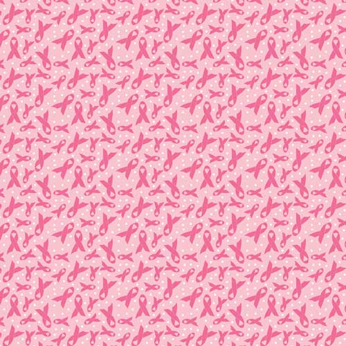 Pink Ribbon 22" x 22" Novelty Print Bandana