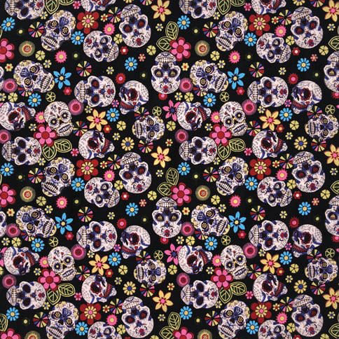 Day of the Dead 22" x 22" Halloween Print Bandana