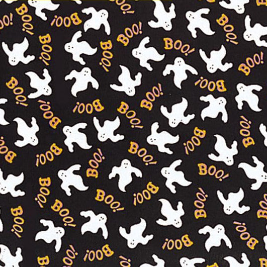 Bandanna Co Seasonal, Boo Ghost Glow, 22" x 22"