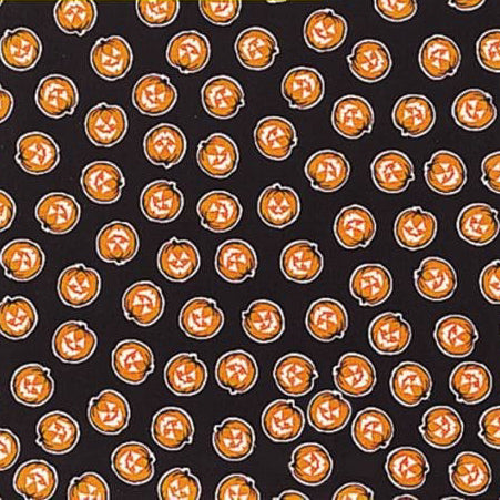 All Over Glow Pumpkin 22" x 22" Halloween Print Bandana