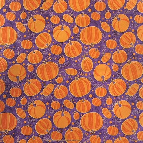 Dancing Pumpkins 22" x 22" Halloween Print Bandana