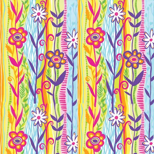 Spring Flowers 22" x 22" Seasonal Print Bandana