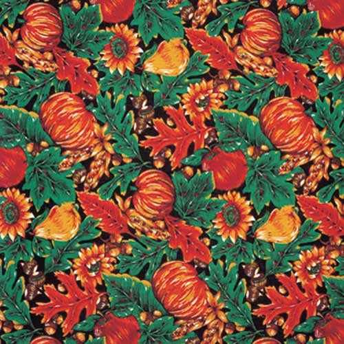 Acorns & Pumpkins 22" x 22" Autumn Print Bandana