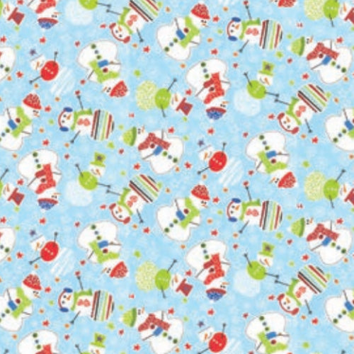 Snowmen 2 22" x 22" Christmas Print Bandana