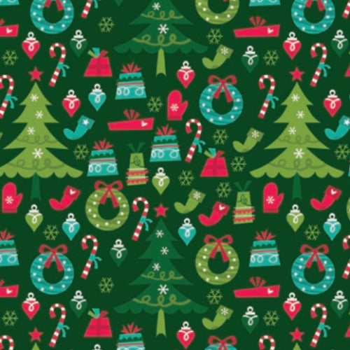 Trendy Christmas 22" x 22" Seasonal Print Bandana
