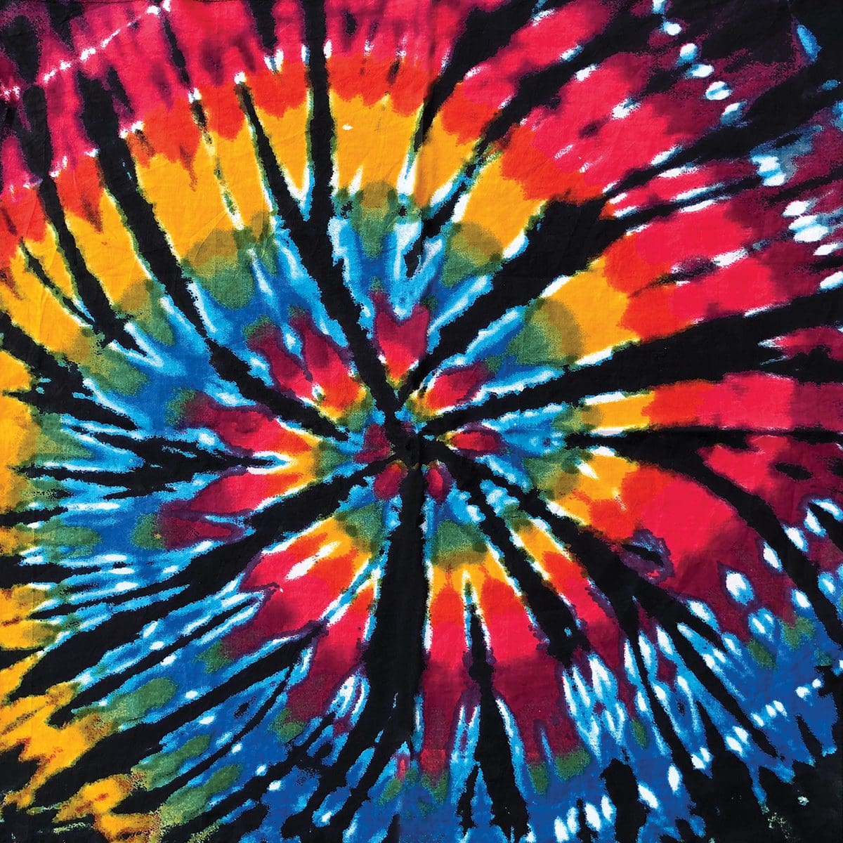 Dark Storm 22" x 22" Tie-Dye Print Bandana