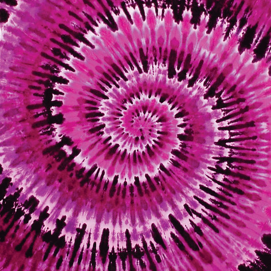 Pink Swirl 22" x 22" Tie-Dye Print Bandana