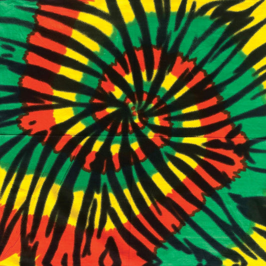 Reggae 22" x 22" Tie-Dye Print Bandana