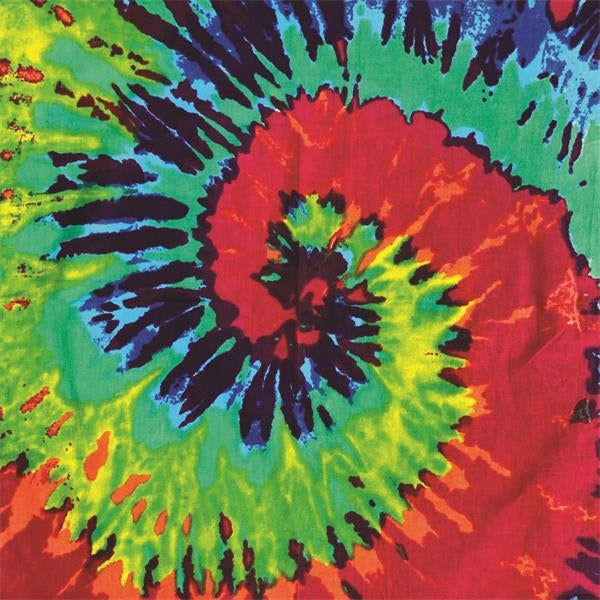 Flare  22" x 22" Tie-Dye Print Bandana