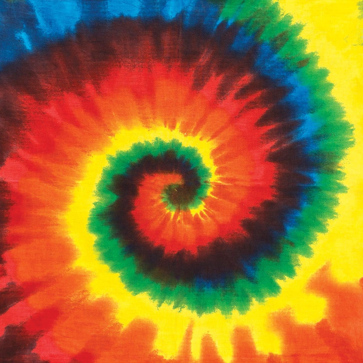 Burst 22" x 22" Tie-Dye Print Bandana