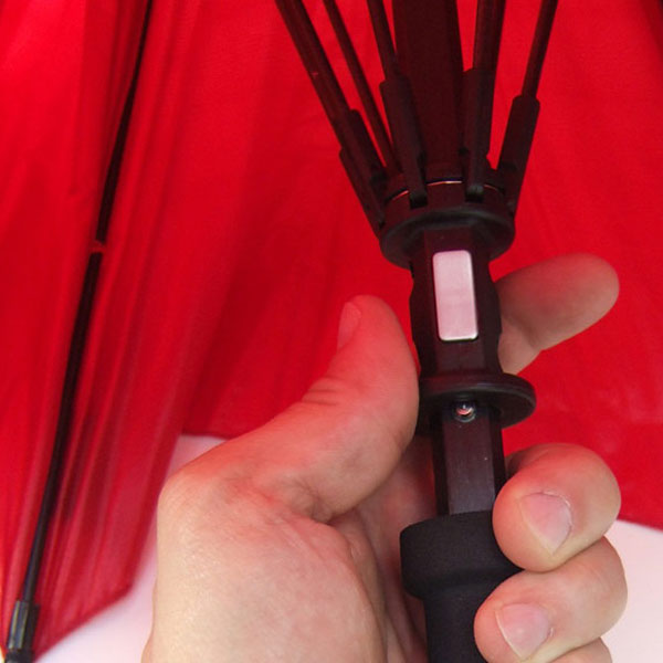 EuroSCHIRM Birdiepal Octagon Umbrella, Extremely Durable, Ultra Lightweight, Trekking, Hiking, 39”, Reflective Black