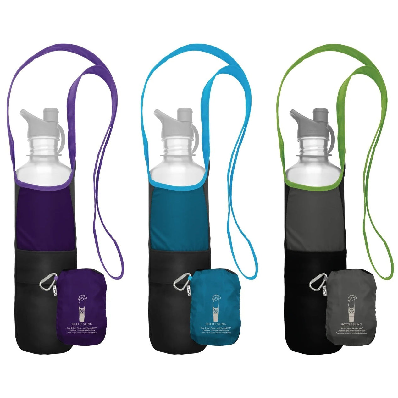 ChicoBag rePETe Water Bottle Sling | Recycled Bottle Carrier Strap Eco-Friendly