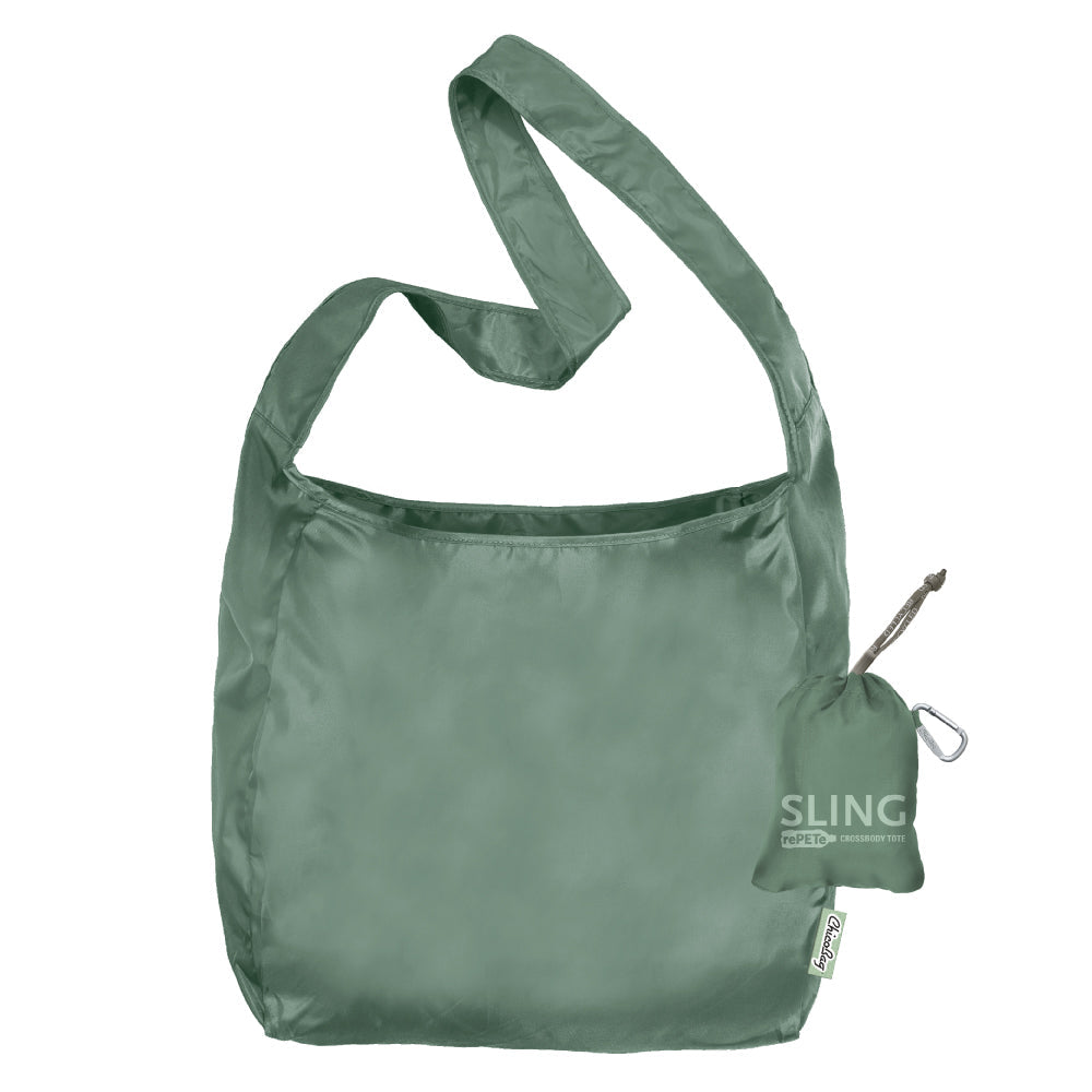 ChicoBag (rePETe + Refine) Crossbody Sling Tote w/ Carabiner | Recycled Bag | Eco Friendly