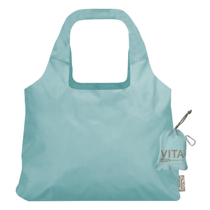 ChicoBag Vita Tote (rePETe + Refine) Reusable Tote Bag with Carabiner Compact Reusable Shopping