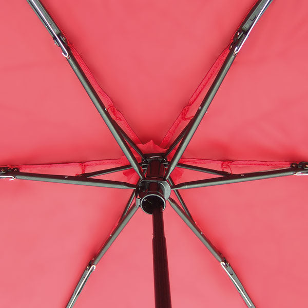 EuroSCHIRM Dainty Travel Umbrella, Ultra-compact, Lightweight Trekking, Red