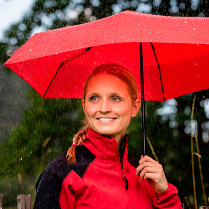 EuroSCHIRM Dainty Travel Umbrella, Ultra-compact, Lightweight Trekking, Black