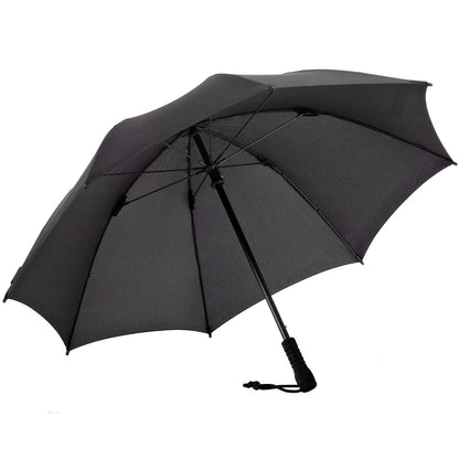 EuroSCHIRM Swing Professional Trekking Umbrella, 38.5”, Durable Fiberglass Fixed Shaft, Black