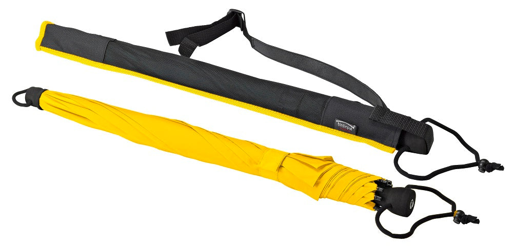 EuroSCHIRM Birdiepal Outdoor Umbrella, Extremely Durable, Lightweight, Trekking, Hiking, 40”, Yellow