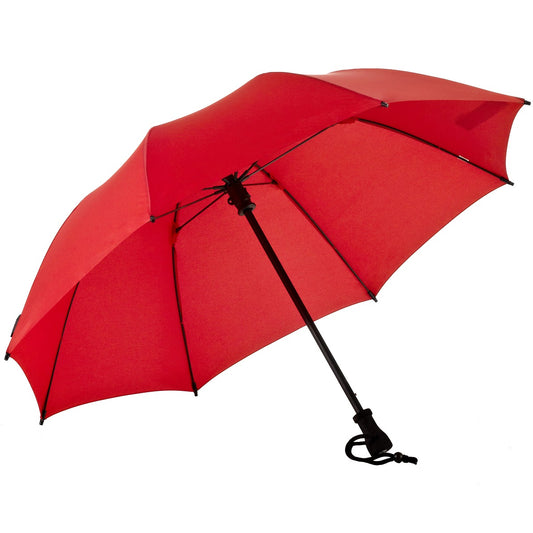 EuroSCHIRM Birdiepal Outdoor Umbrella, Extremely Durable, Lightweight, Trekking, Hiking, 40”, Red