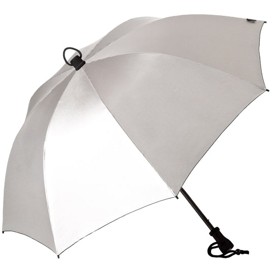 EuroSCHIRM Birdiepal Outdoor Umbrella, Extremely Durable, Lightweight, Trekking, Hiking, 40”, Silver (UV Protective)