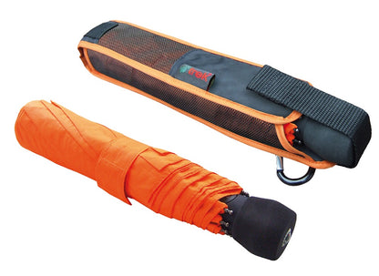 EuroSCHIRM Light Trek Umbrella, Compact, Ultra-light weight, Trekking, Hiking, 38”, Orange