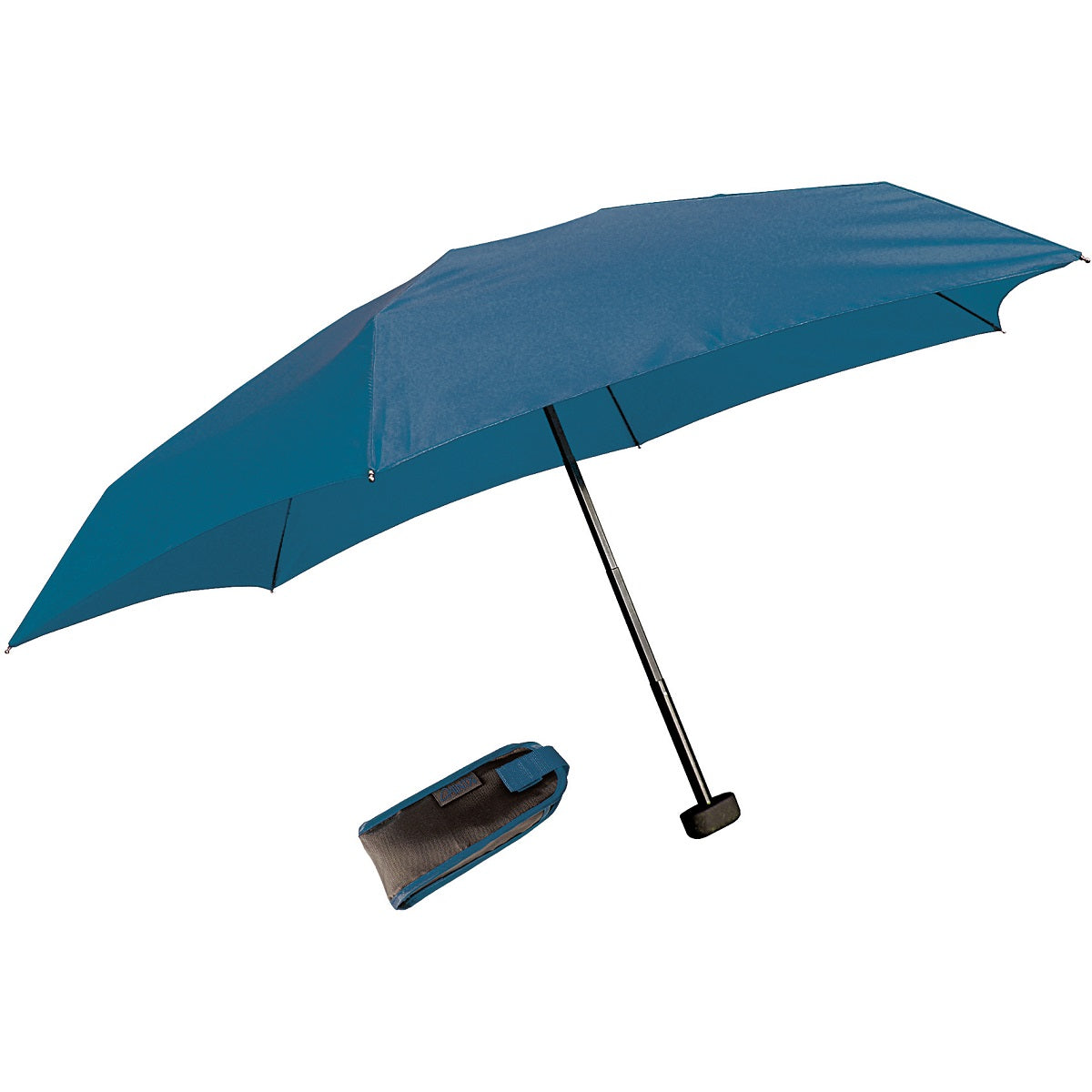 EuroSCHIRM Dainty Travel Umbrella, Ultra-compact, Lightweight Trekking, Navy