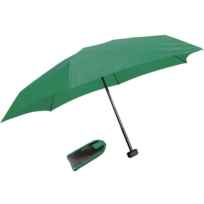 EuroSCHIRM Dainty Travel Umbrella, Ultra-compact, Lightweight Trekking, Green