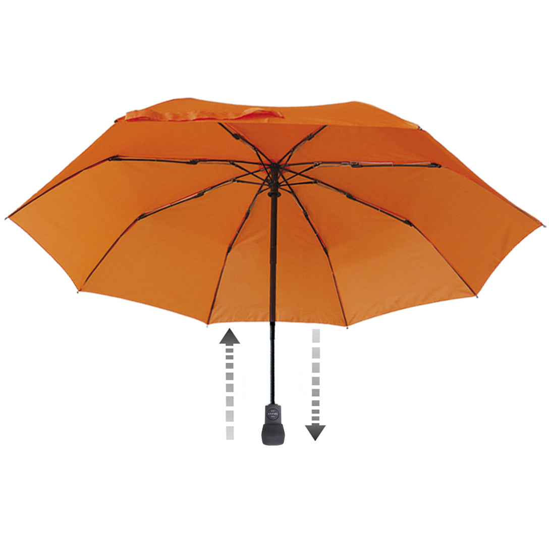 EuroSCHIRM Light Trek Automatic Folding Umbrella, Compact, Ultra-light weight, 38”, Orange