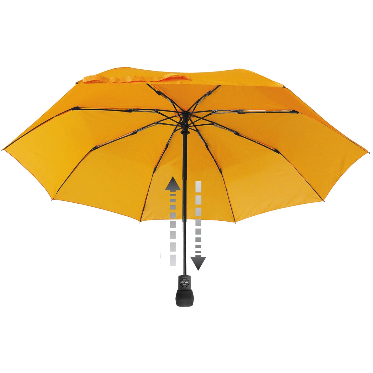 EuroSCHIRM Light Trek Automatic Folding Umbrella, Compact, Ultra-light weight, 38”, Yellow