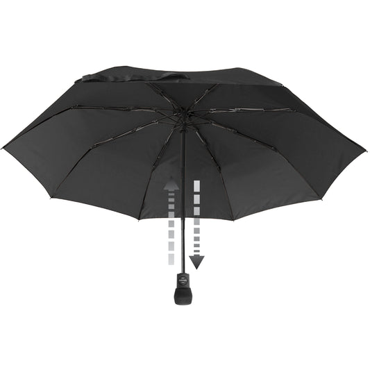 EuroSCHIRM Light Trek Automatic Folding Umbrella, Compact, Ultra-light weight, 38”, Black