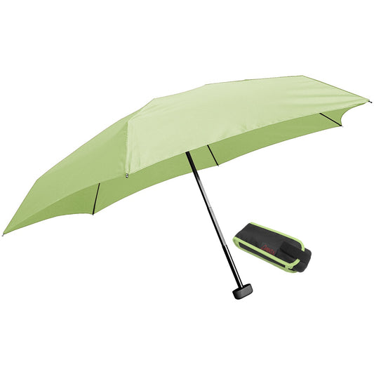 EuroSCHIRM Dainty Travel Umbrella, Ultra-compact, Lightweight Trekking, Light Green