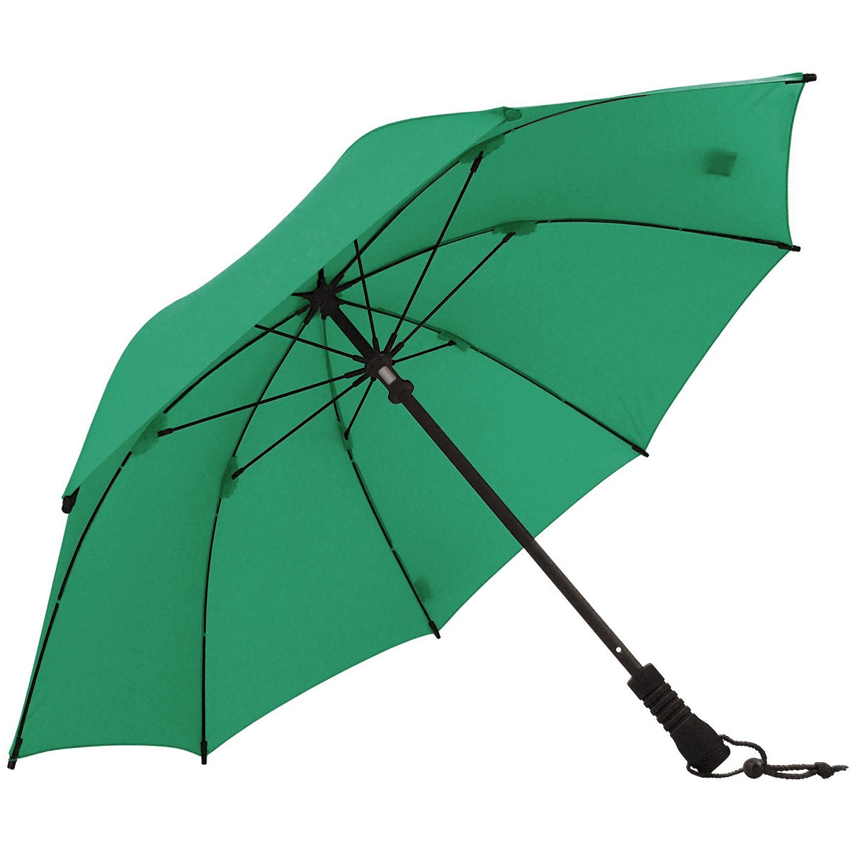 EuroSCHIRM Swing Professional Trekking Umbrella, 38.5”, Durable Fiberglass Fixed Shaft, Green