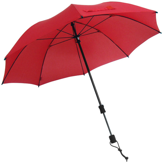 EuroSCHIRM Swing Handsfree, Adjustable Height Trekking Umbrella, Light Weight, 44”, Red