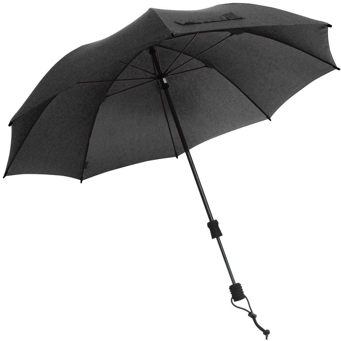 EuroSCHIRM Swing Handsfree, Adjustable Height Trekking Umbrella, Light Weight, 44”, Black